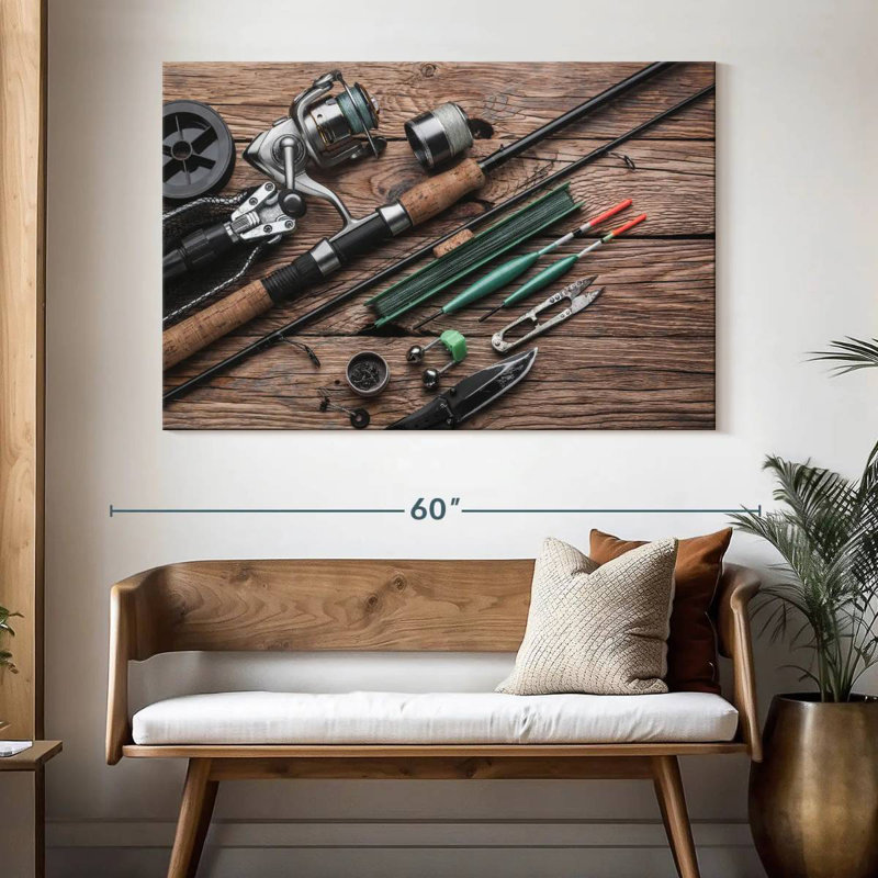 Senne Ready For Fishing, 34" H x 51" W