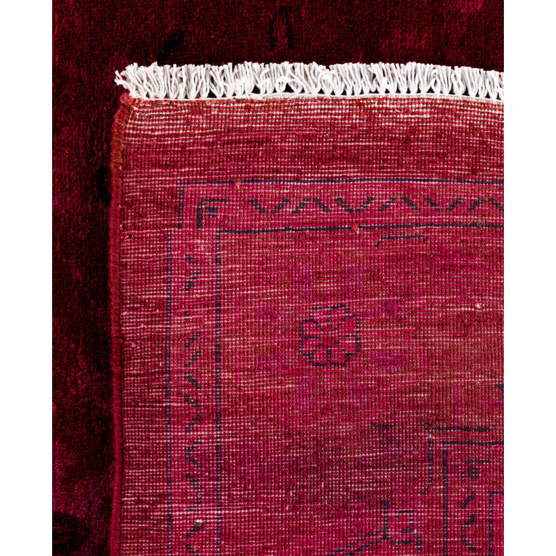 Overdyed One-of-a-Kind 9' 2" X 12' 1" Hand Knotted Area Rug