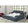 Claudia Interchangable Left and Right Nightstands in Grey Linen