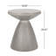 Table d'appoint d'extérieur en béton léger