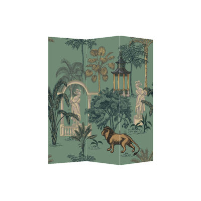 70.87"French-style retro foldable mobile screen partition