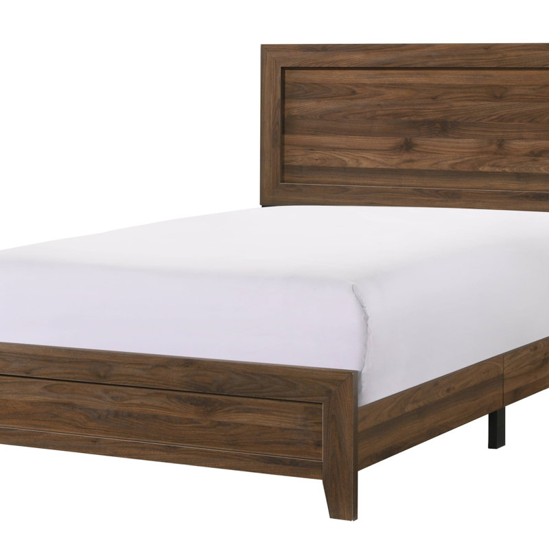 Finition du tissu 1pc, Lit double, Brun