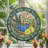 Tea Cup Stained Glass Window Panel，7.8H-911381094