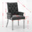 Chaise de salle à manger rembourrée Lumira Farmhouse avec dossier-135411800