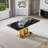 Faux Marble Top Pedestal Dining Set-741975588-741975608-739520080