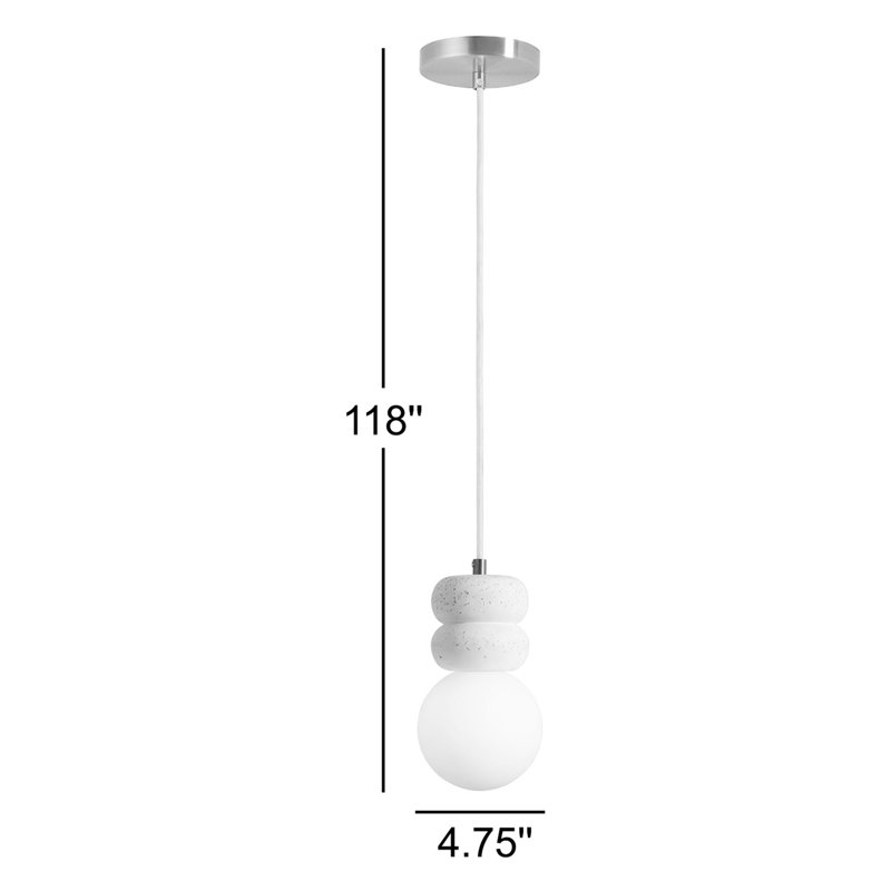 Luminaire suspendu 1 lumière Dayna