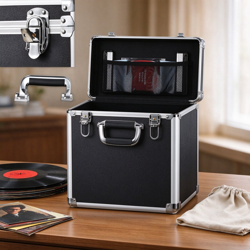 Caisse de rangement pour disque vinyle
