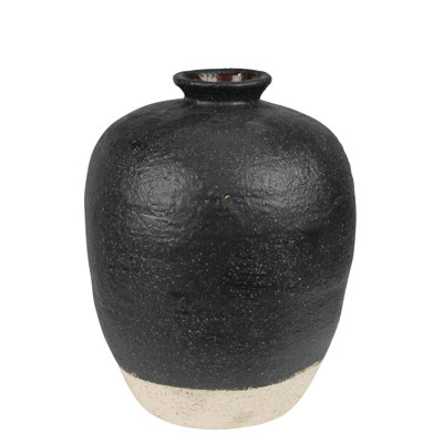 Umbria Vase  Ceramic Black