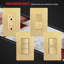 Enerlites Screwless Decorator/GFCI One-Gang Wall Plate Gold-1674903623