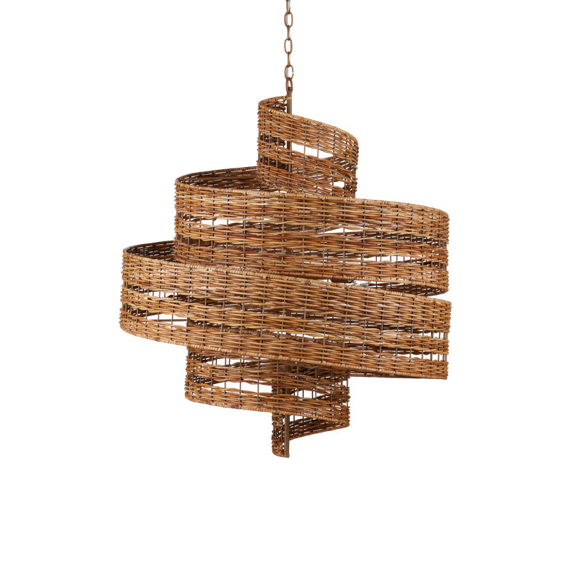Lustre géométrique unique en fer forgé à 5 lumières Saisei