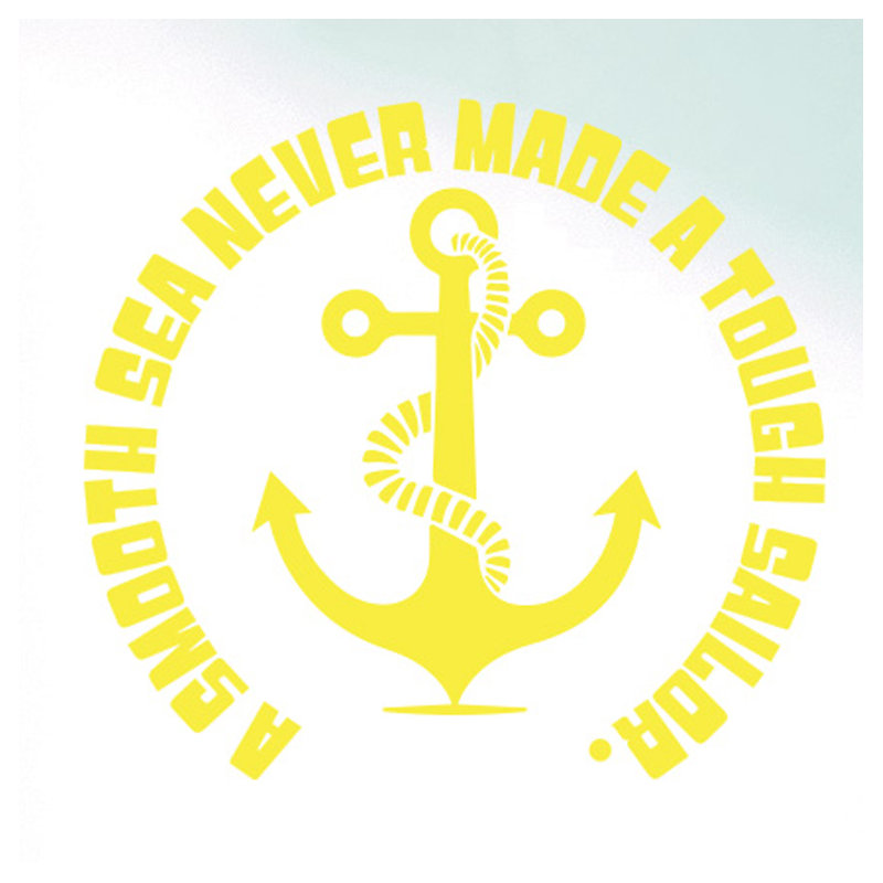 Nautical & Beach Wall Decal, Bright Yellow