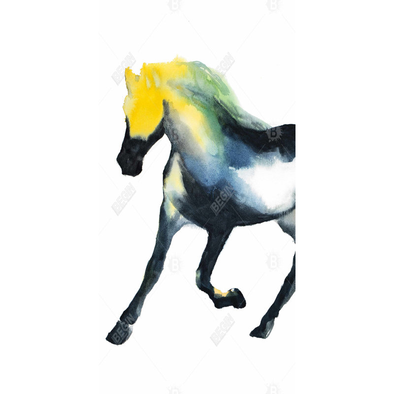 Galloping horse - 15.75"x31.50" Desk mat