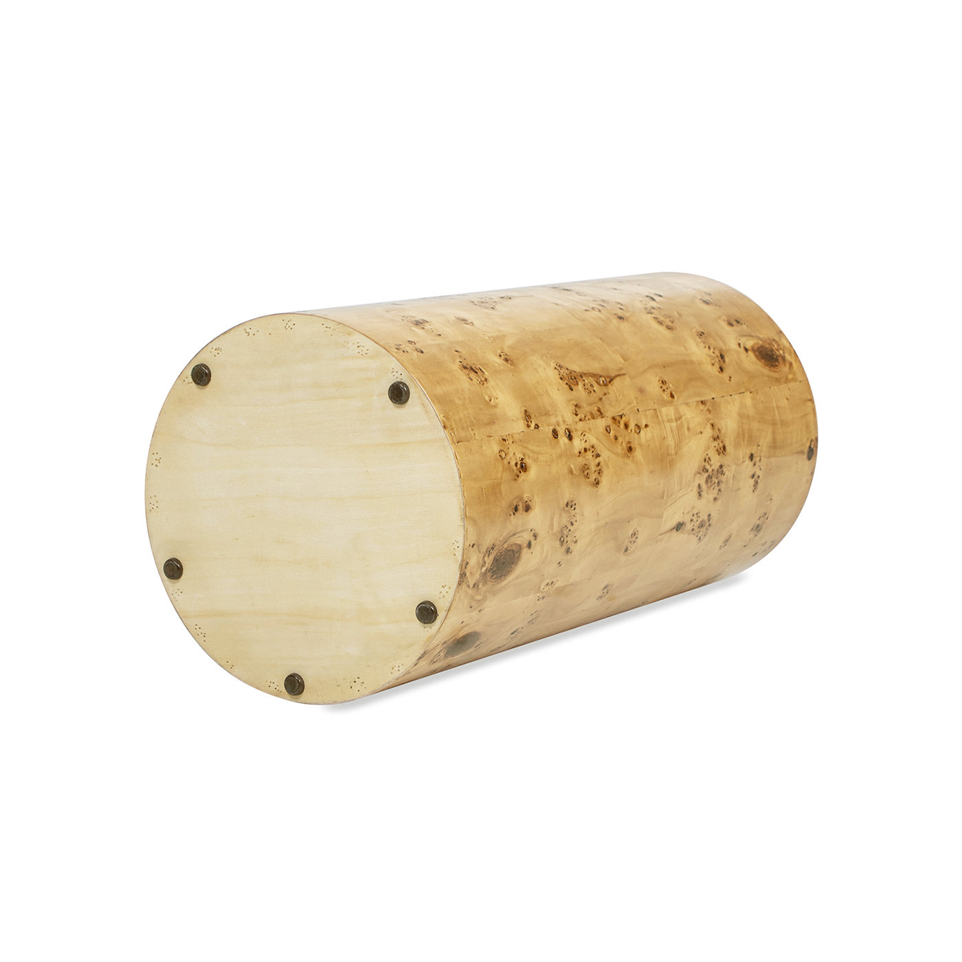 Seefeldt 29.5" Burl Accent Pillar Side Table