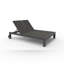 Chaise longue d'extérieur en aluminium Georgie