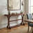 52" Long Vintage Narrow Console Table, Sturdy Open Storage Shelf, Anti-Tip Design Suitable For Entryway, Living Room-1952695095