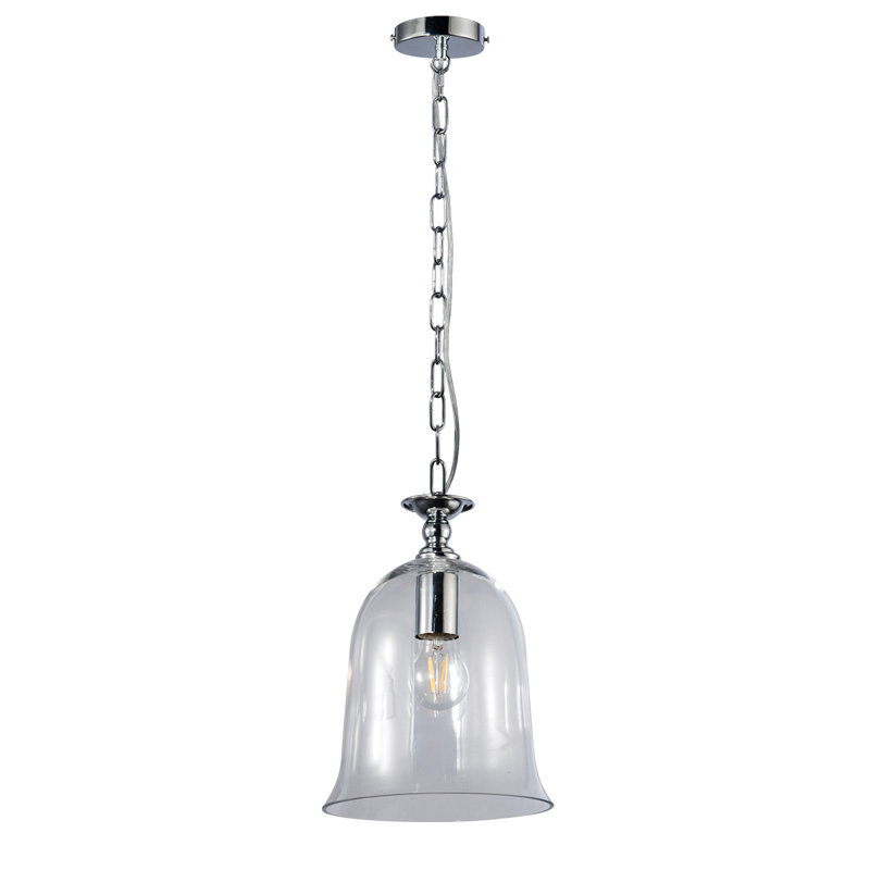 Raoul 1 - Light Polished Chrome Dome Pendant