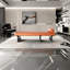 Banc rembourré en cuir de microfibre Pagas
