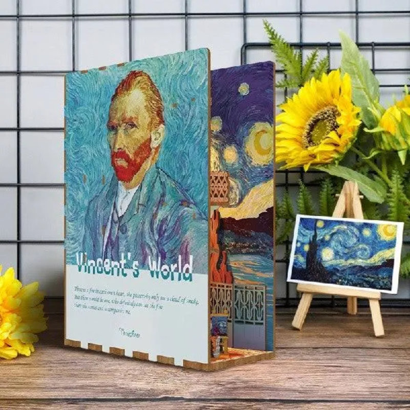 Ensemble de coin-livre bricolage 3D Vincent's World 80 pièces