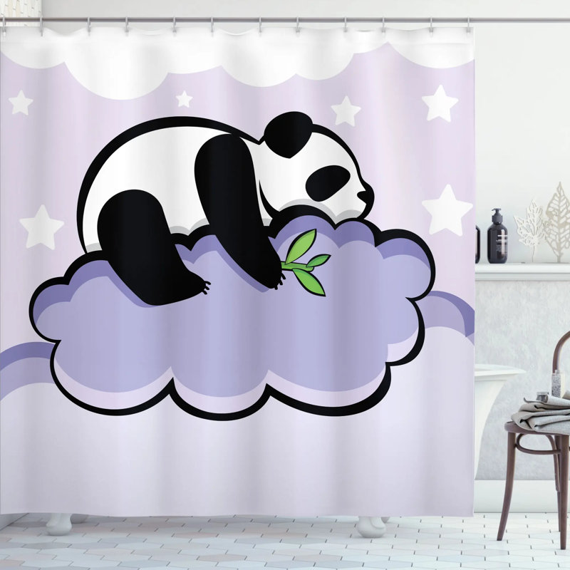 Haysi Shower Curtain with Hooks Included, 70" H x 69" W