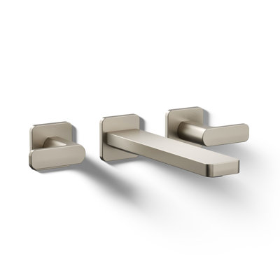 Parallel Wall-Mount Bathroom Sink Faucet Trim