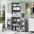 Bathroom Storage Cabinet With Multi-Functional Storage Space, Drawer With Slide Rails, Adjustable Shelf, Grey-1043564804
