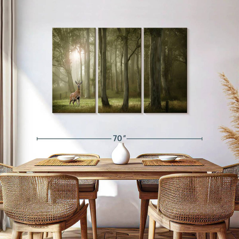 Cerf de forêt français Brampt, H 36 po x l 57 po