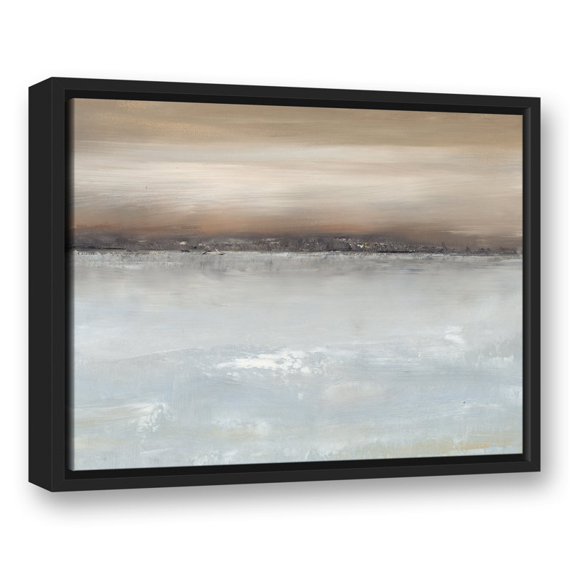 Reflections Floating Framed Canvas, 17.75" H x 21.75" W x 1.75" D, Black Floater Framed