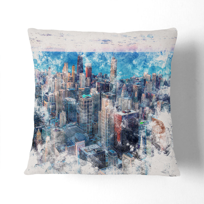 Square Cushion, 40cm H x 40cm W x 15cm D
