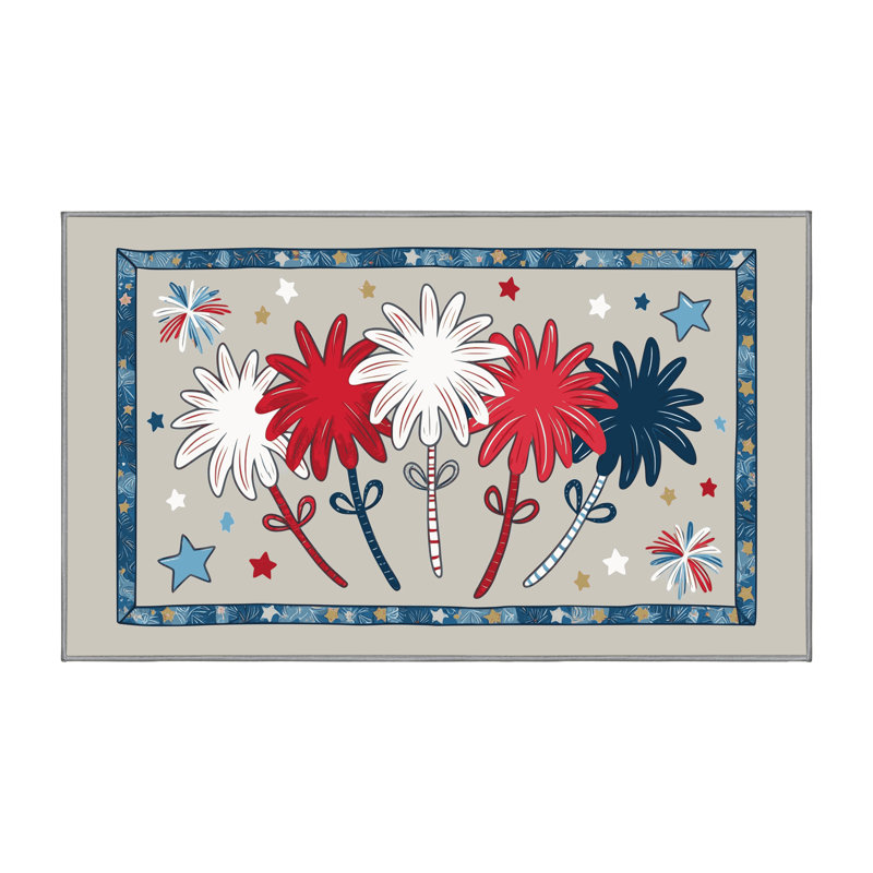 Tapis vacances des fêtes The Holiday Aisle®, Tapis de couloir 2 pi x 4 pi