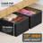 2 Pack 10" High Under Bed Storage Containers, Large Underbed Storage Organizer Bins With Lids, Black-1763536099