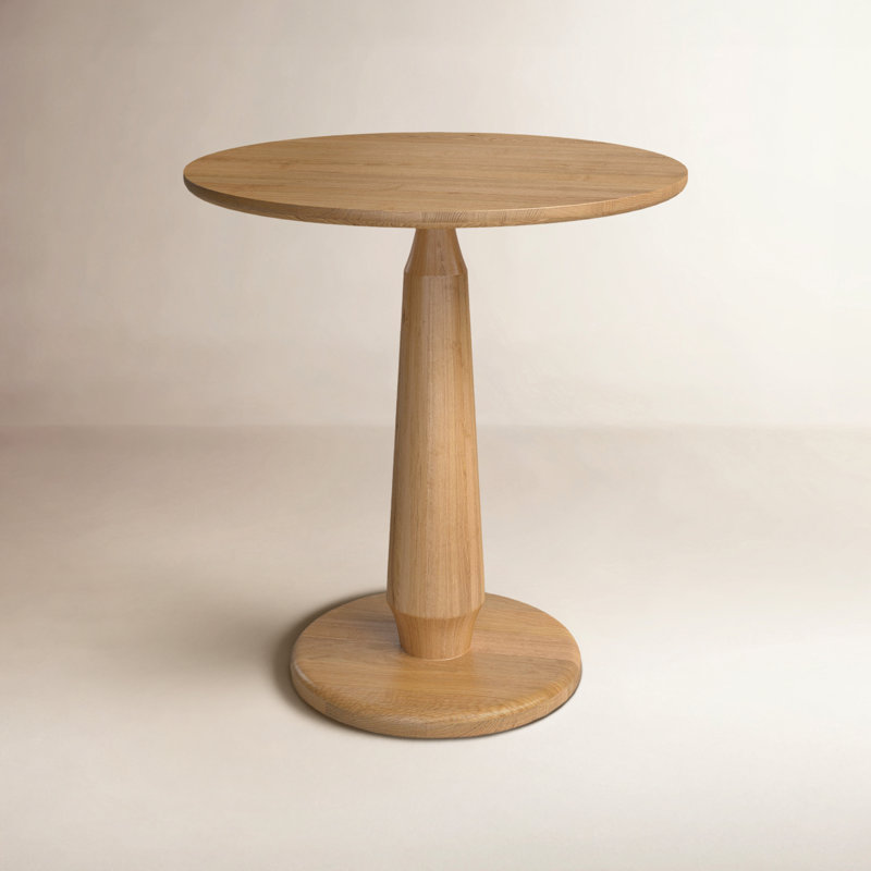 Oak Round Solid Wood Dining Table