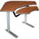 Armstrong Trapezoid Height Adjustable 59'' L Training Table with Modesty Panel