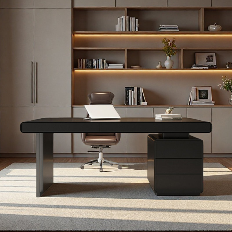 Bureau d'étude minimaliste, H 29,53 po x l 55,12 po x P 23,62 po