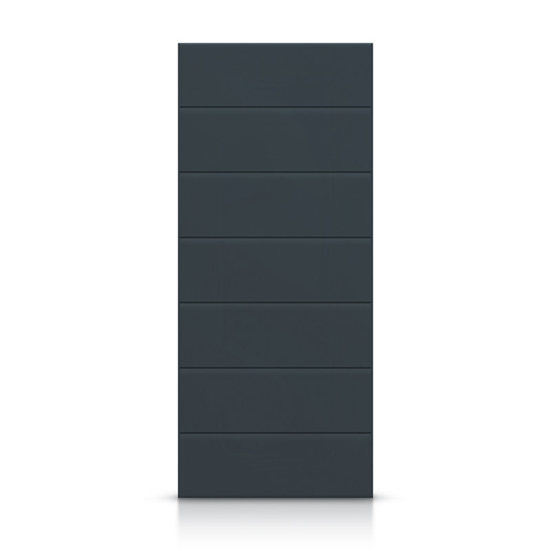 Porte standard à panneaux en bois manufacturé, 36 po x 84 po, Gris anthracite