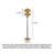 Simple Abalone Shell Dial Quartz Floor Clock