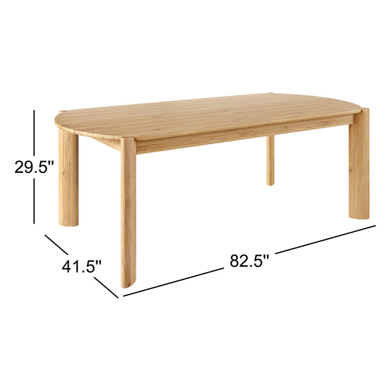 Table de salle à manger Bancroft, Chêne blanc