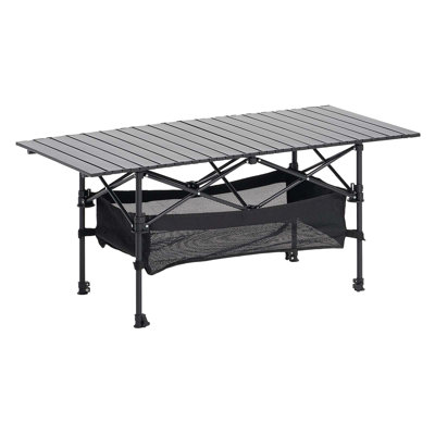 Table de camping pliante en aluminium