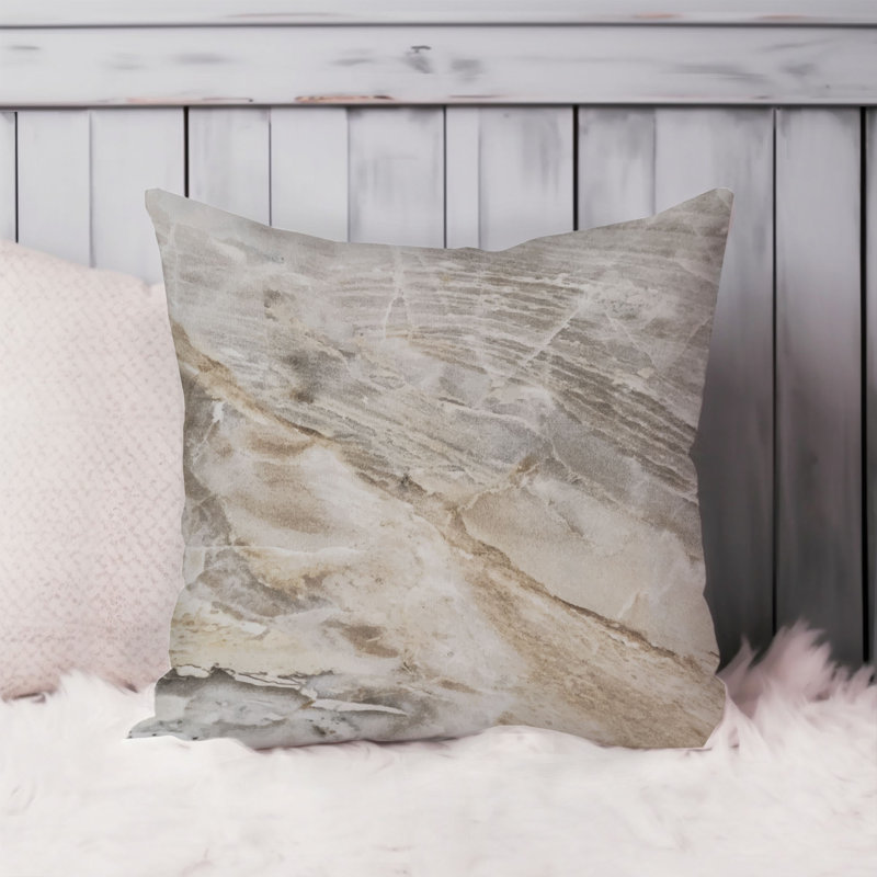 Abstract Geode Agate Marble Pattern VI Modern Throw Pillow Cover, 18x18