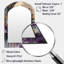Purple Gold Captivating Liquid Ink - Large Arched Wall Mirror On Metal-1373103162
