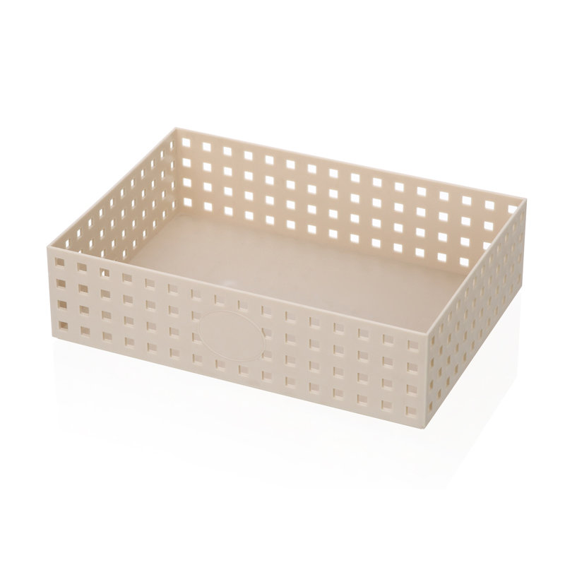 Panier de plastique, 3,25 po x 12 po x 8,5 po