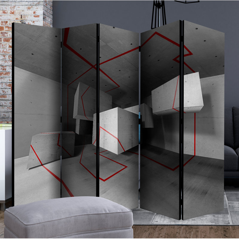 Kachig 225cm W x 172cm H 5 - Panel Folding Room Divider