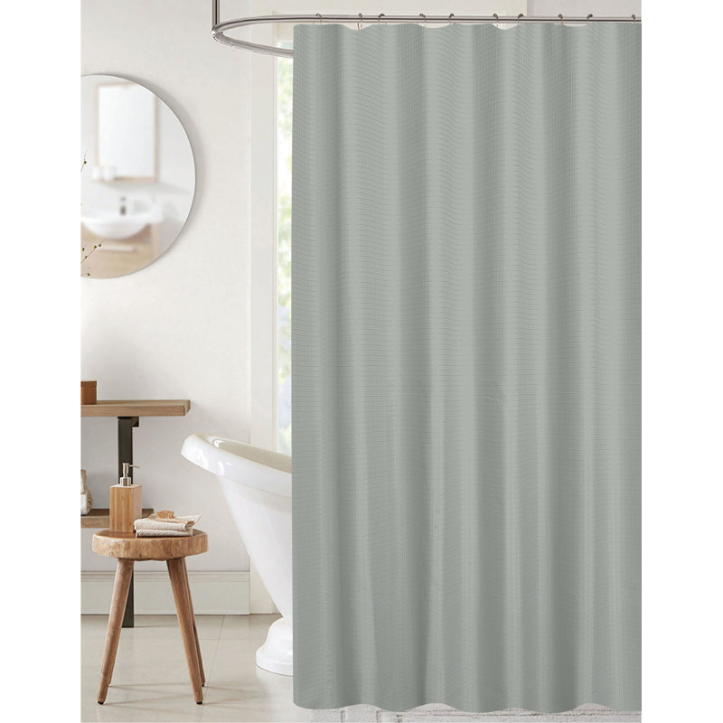 Rideau de douche Bliss Waffle, Gris