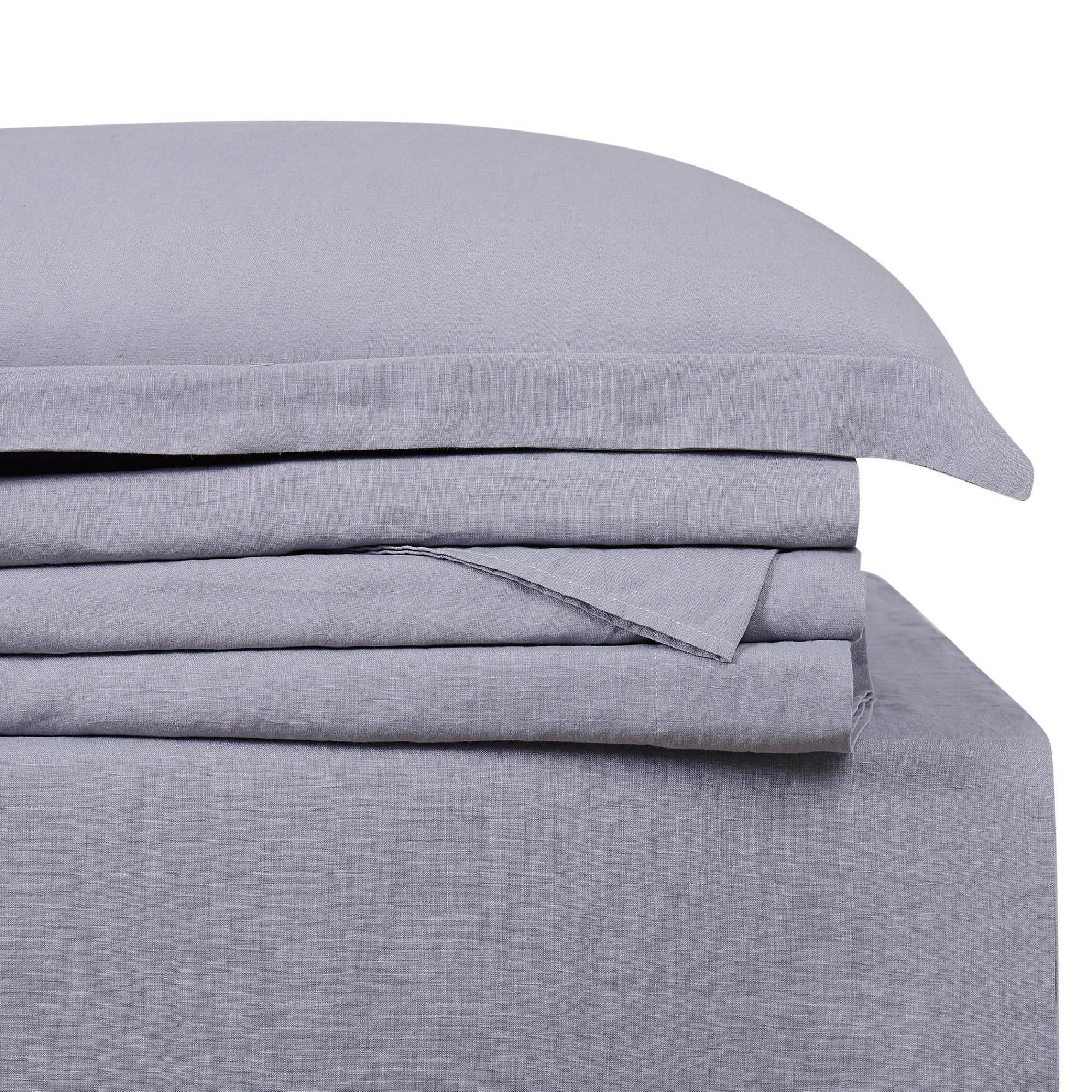 Nena 100% Linen Standard Sheet Set, King, Olive Green