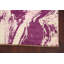 Tapis unique mauve / blanc noué à la main nouvel âge 4 pi 5 po x 6 pi