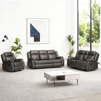 Reclining Living Room Collection: Sofa, Loveseat & Chair For Total Relaxation