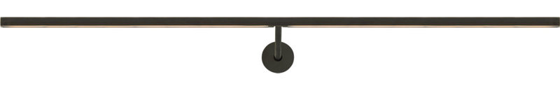 Plural Faceted Picture Light, Bronze, 0.7" H x 30" W x 8.9" D, 20.8
