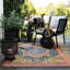 Rectangle Oriental Indoor / Outdoor Area Rug-1773523383