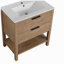 Armoire de meuble-lavabo 30 po avec 2 tiroirs (meuble-lavabo seulement, lavabo non inclus)