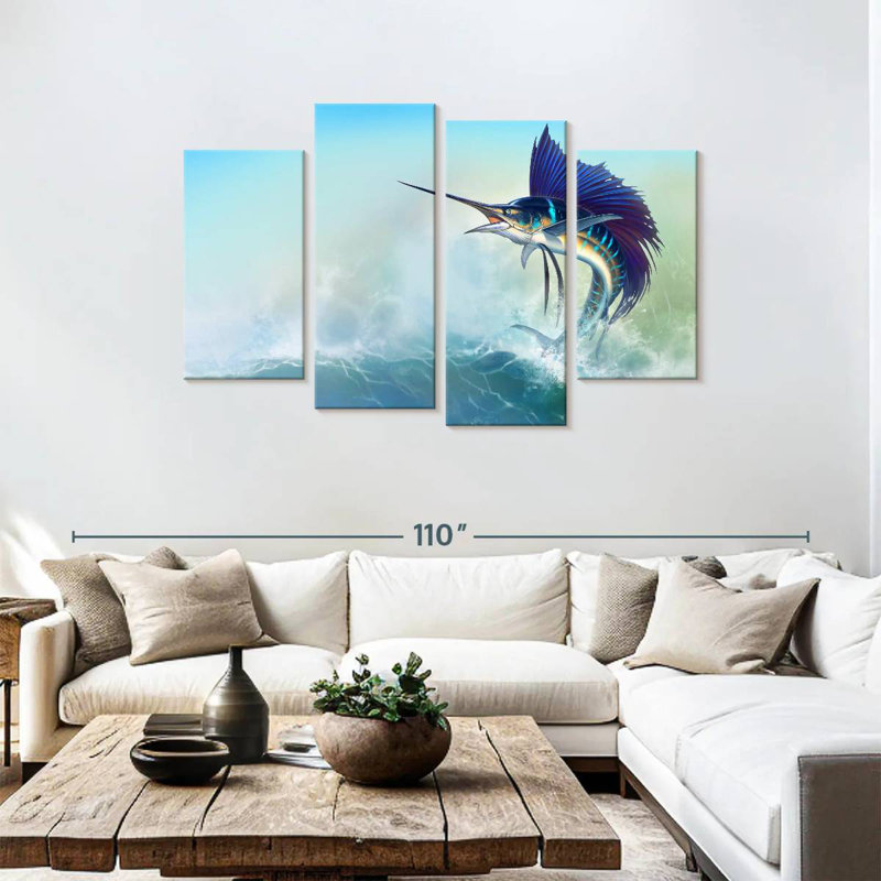 Brampt Sailfish Jump, 48" H x 75" W