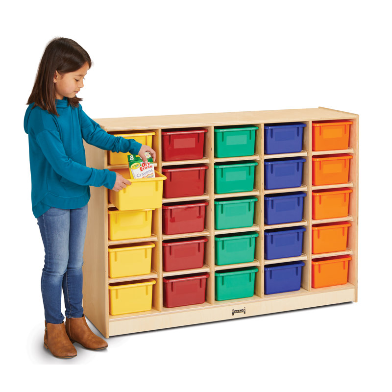 Rangement mobile à 25 casiers Jonti-Craft, Coloré, Standard